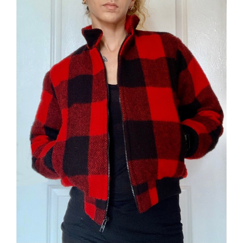 Vintage 60s WOOLRICH coat Buffalo plaid